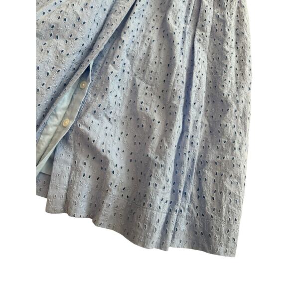 J by J.Crew Blue Sleeveless Dress size 0 Button Front w/ Pockets‎ & Lined - Picture 3 of 5